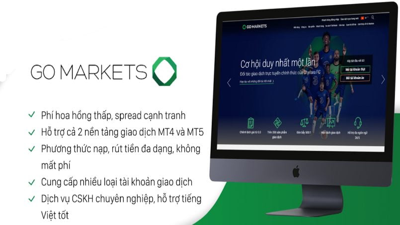 GO Markets cung cấp các loại tài khoản và nền tảng nào?