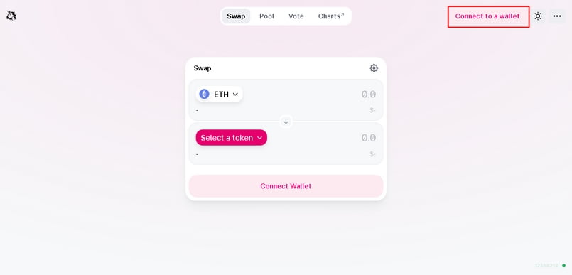 Click vào "Connect to a wallet"